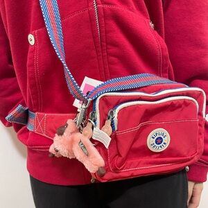 New Kipling Bag Waist pack Berry Blitz Color Yasemina Fanny Pack NEW